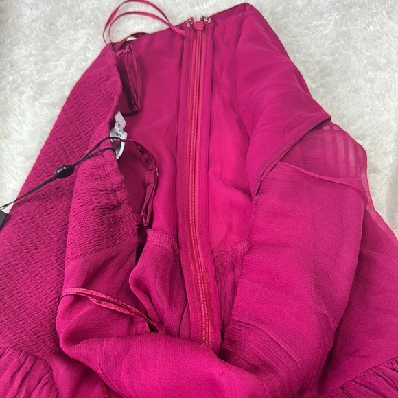 Raspberry Seville Ines Ruffle Mini Dress - Picture 14 of 14